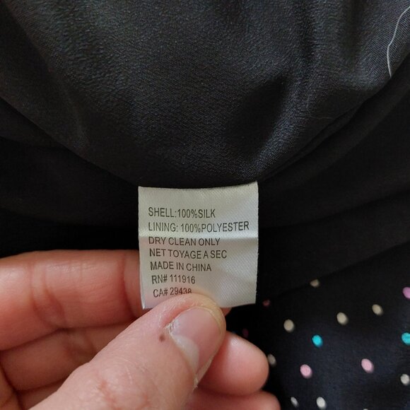 Yumi Kim Black Polka Dot Midi Dress - Picture 9 of 9